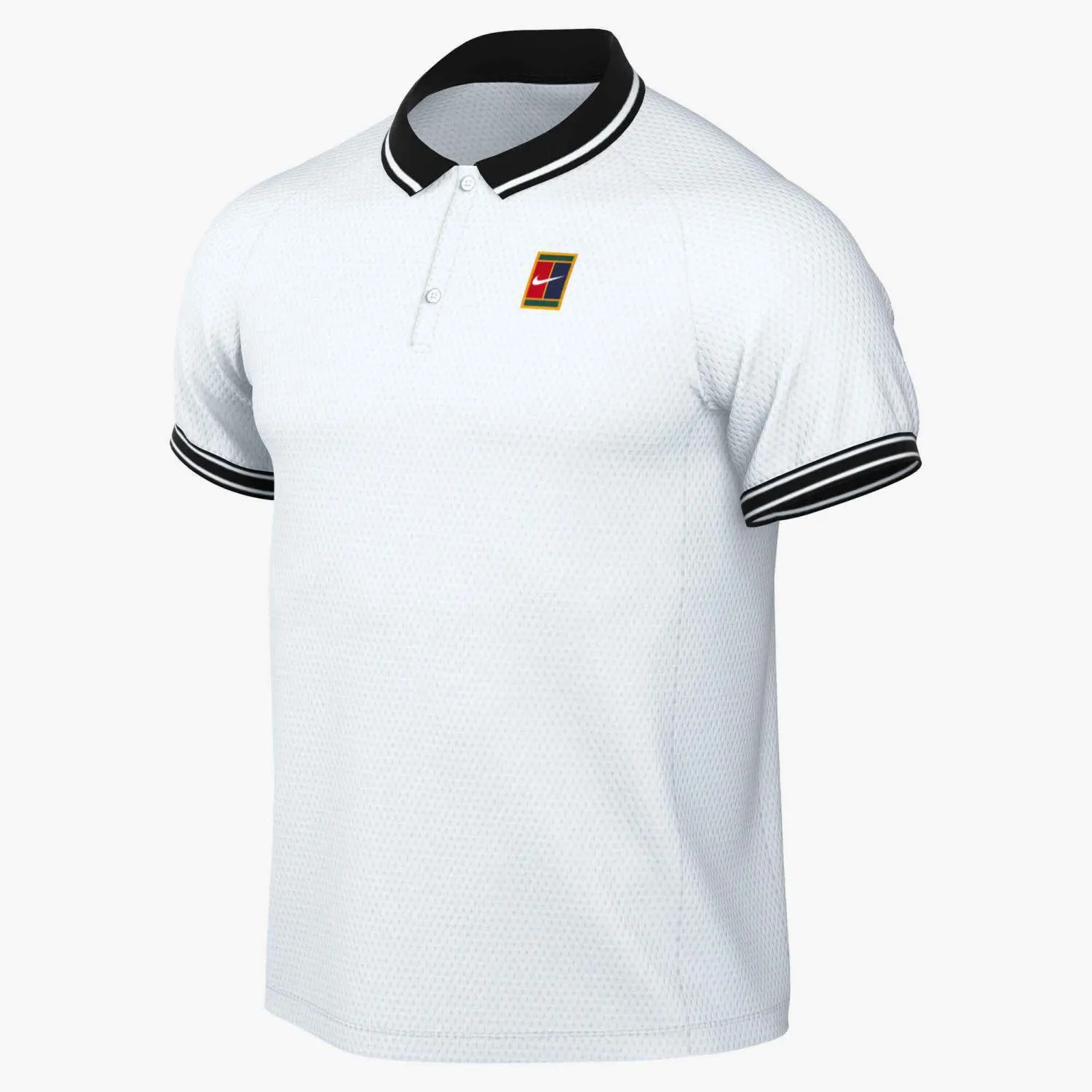 NikeCourt Heritage Men"s Herren Tennisshirt Poloshirt weiß