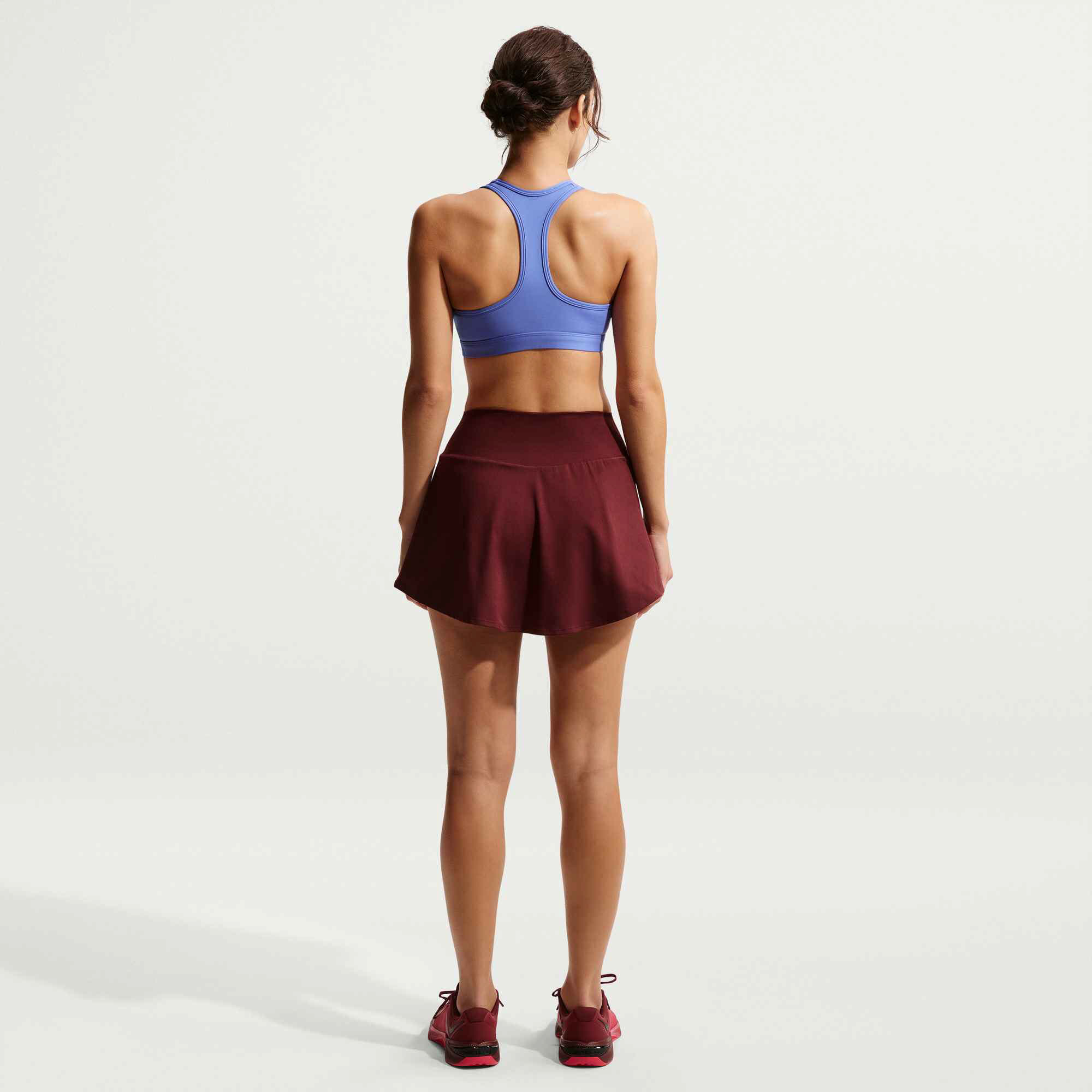 Nike Swoosh gepolsterterSport-BH mit mittlerem Halt blau