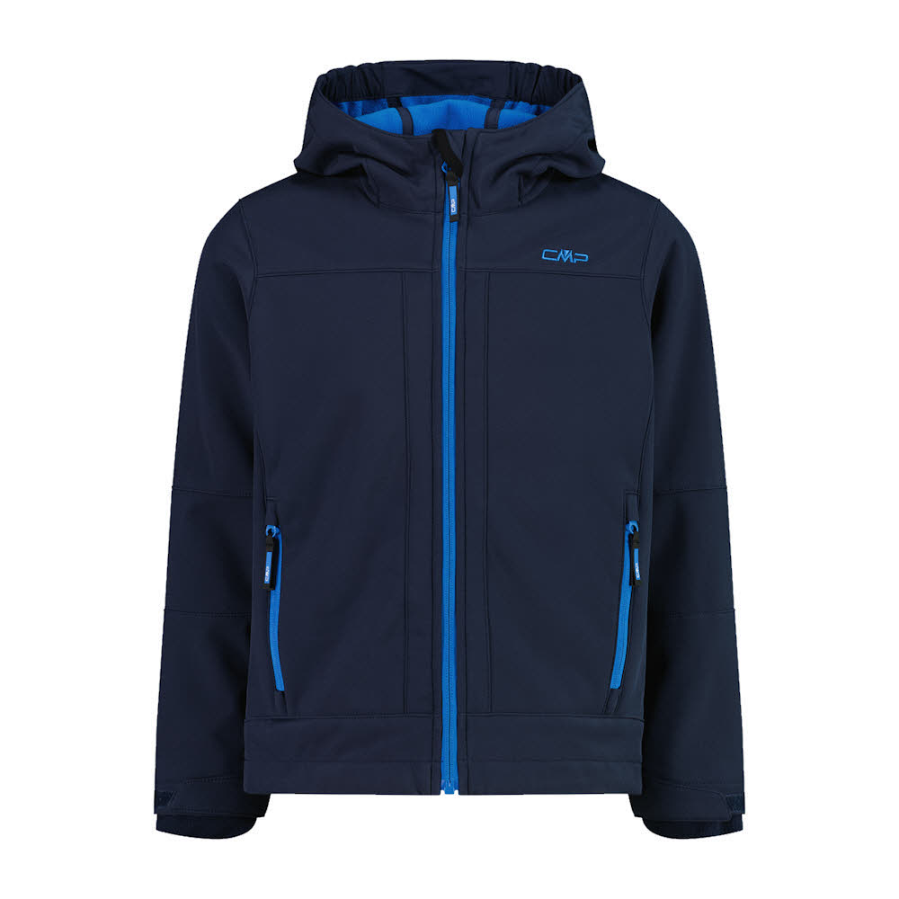 CMP JACKET FIX HOOD Jungen Softshell-Jacke Outdoor-Jacke blau