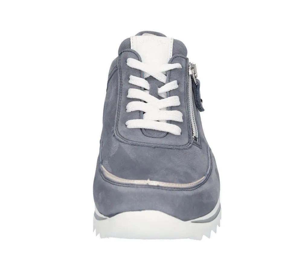 Waldläufer Haiba Damen Sneaker Halbschuh blau
