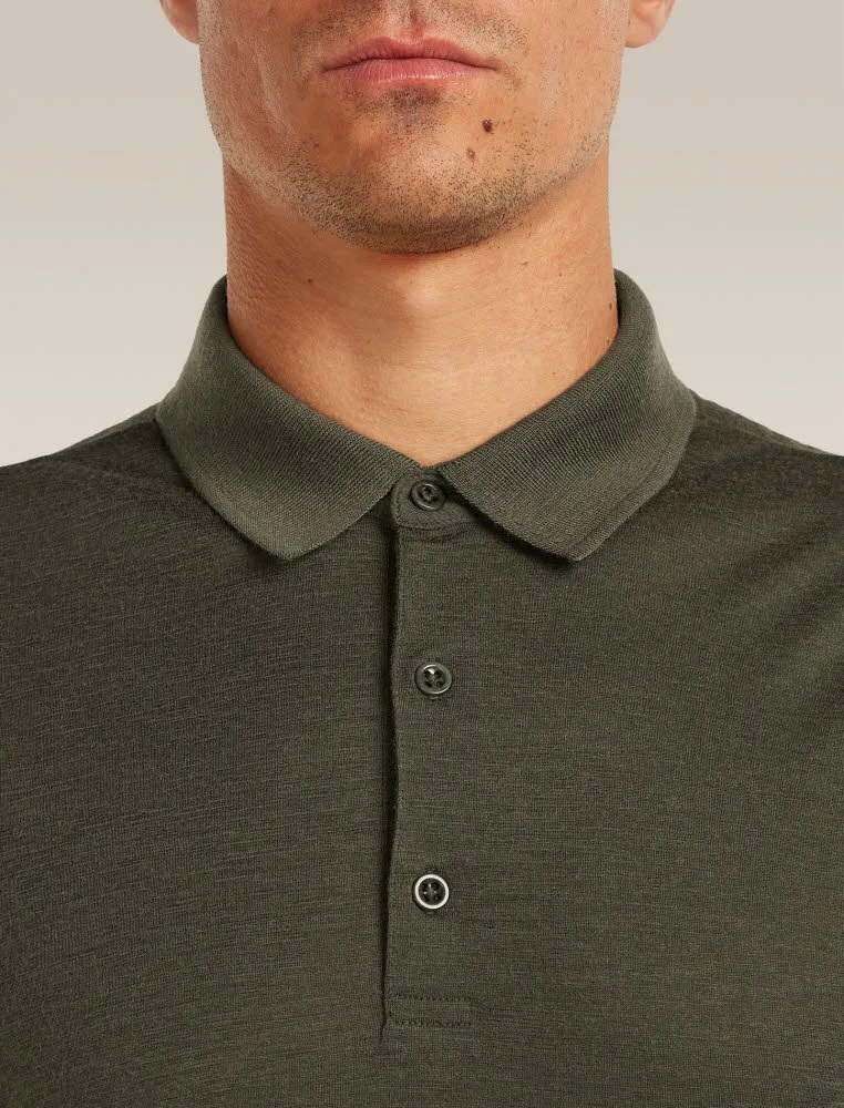 Icebreaker Merino 150 Tech Lite SS Herren Poloshirt dunkelgrün