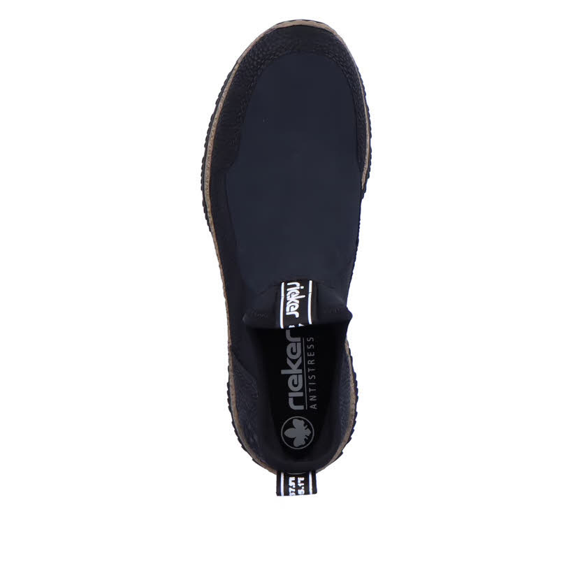 Rieker HWK Damen Stiefel Slipper Chelsea Boots schwarz