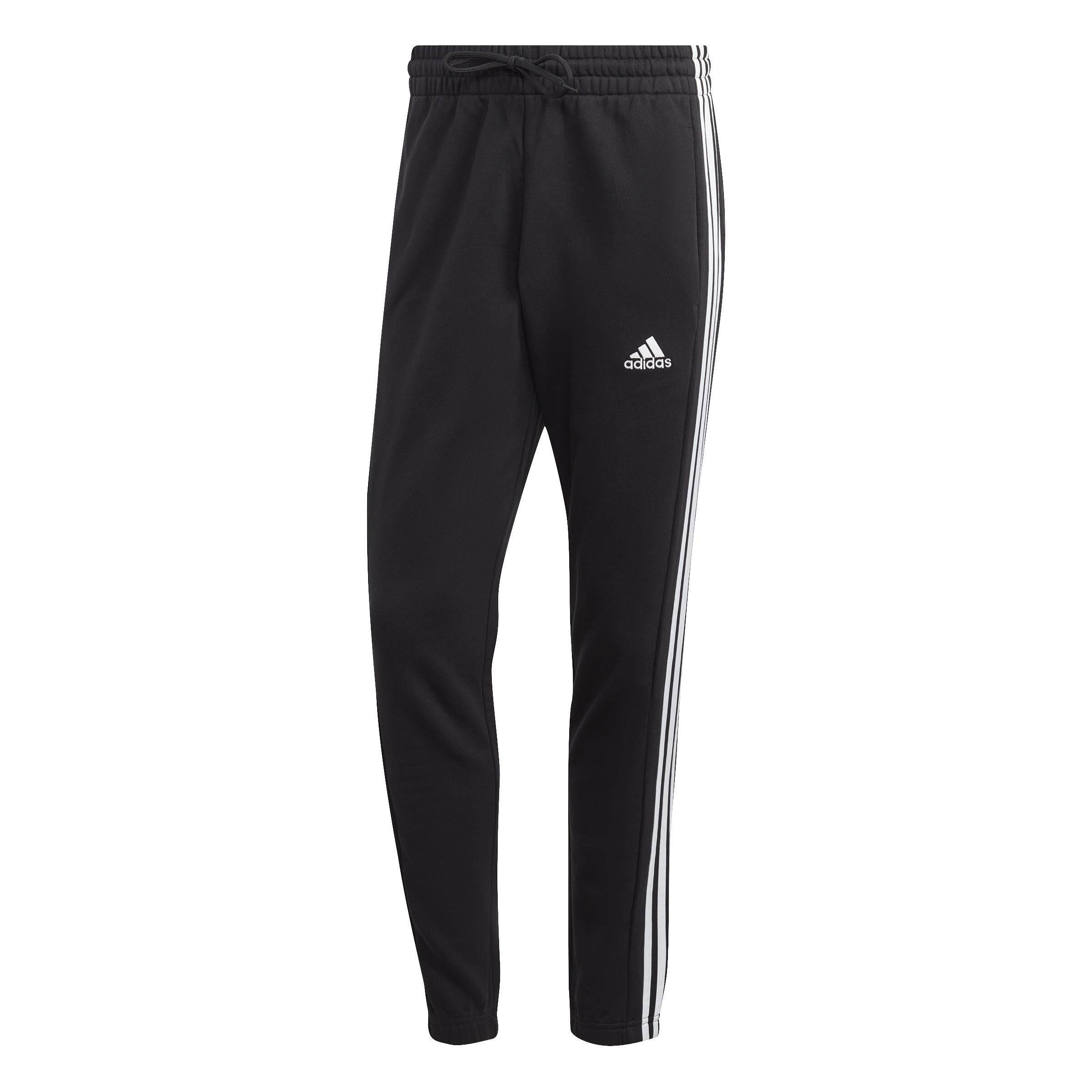 adidas Essentials French Terry Tapered Elastic Cuff 3-Streifen Herren Jogginghose Sporthose schwarz