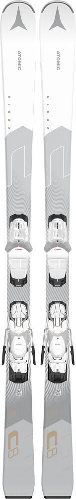 Atomic CLOUD C8 + M 10 GW Damenski Alpin Ski Einsteiger 24/25 weiß/grau