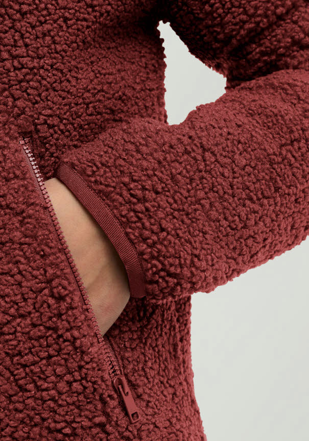 Jack Wolfskin HIGH CURL JKT Fleecejacke Damen rot