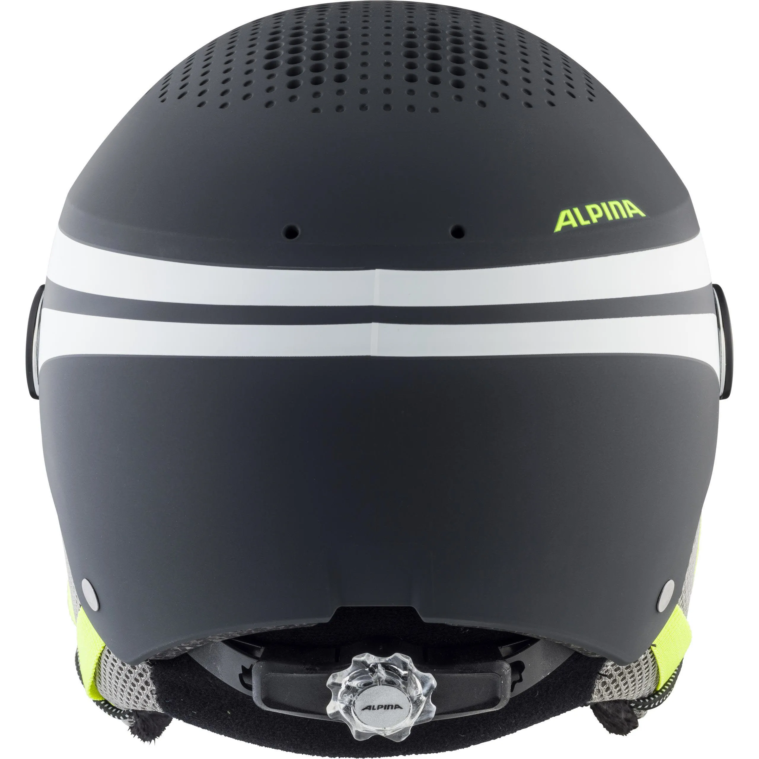 Alpina Zupo Visor Visierhelm Junior Skihelm Snowboardhelm charcoal neon matt NEU