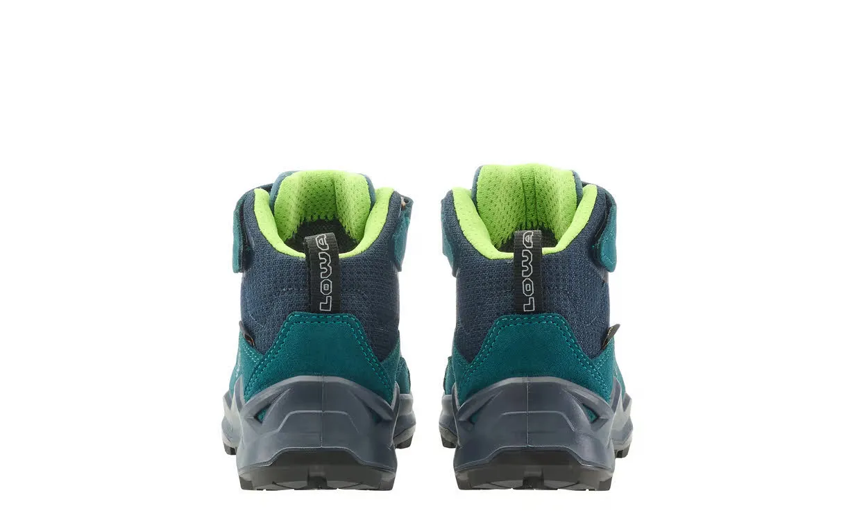 Lowa MADDOX PRO GTX MID VC JR Kinder Wanderschuhe Trekkingschuhe petrol/limone