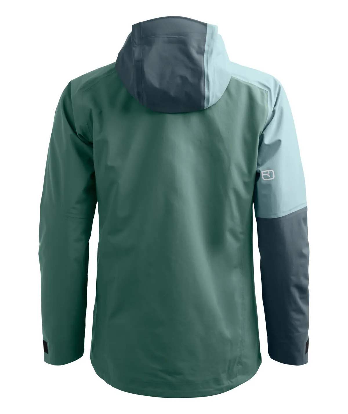 Ortovox SECEDA 3L JACKET Regenjacke Kapuzenjacke Damen graugrün blau