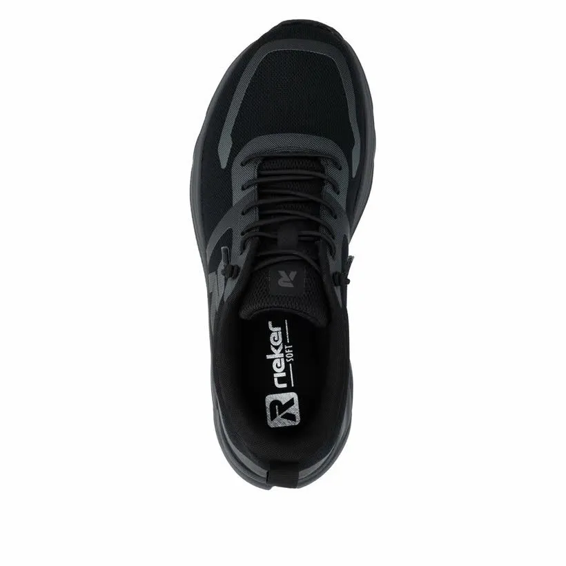 Rieker Damen Sneaker Halbschuhe low schwarz
