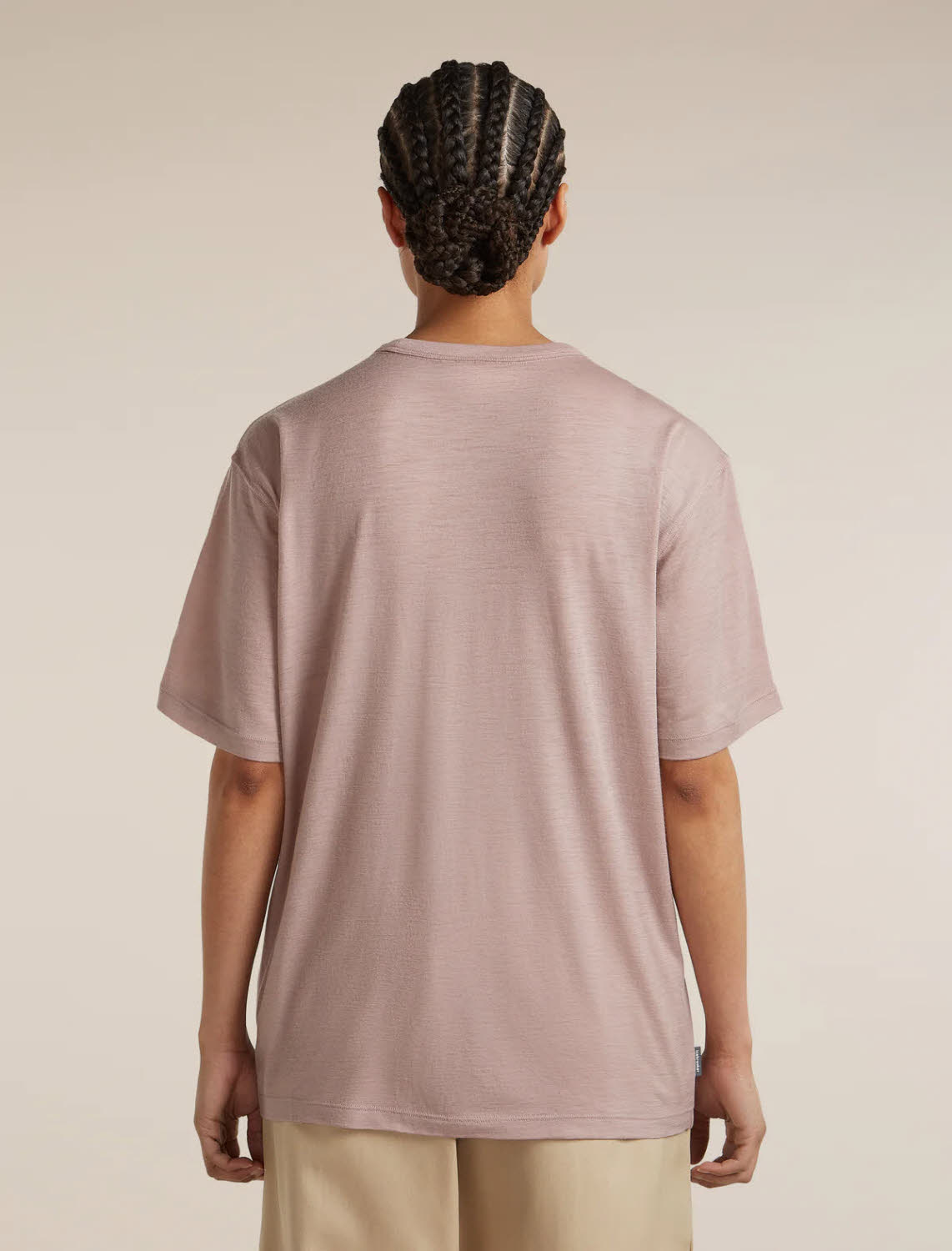 Icebreaker 150 Tech Lite Relaxed T-Shirt Mountain Shift Damen Funktionsshirt pink quartz