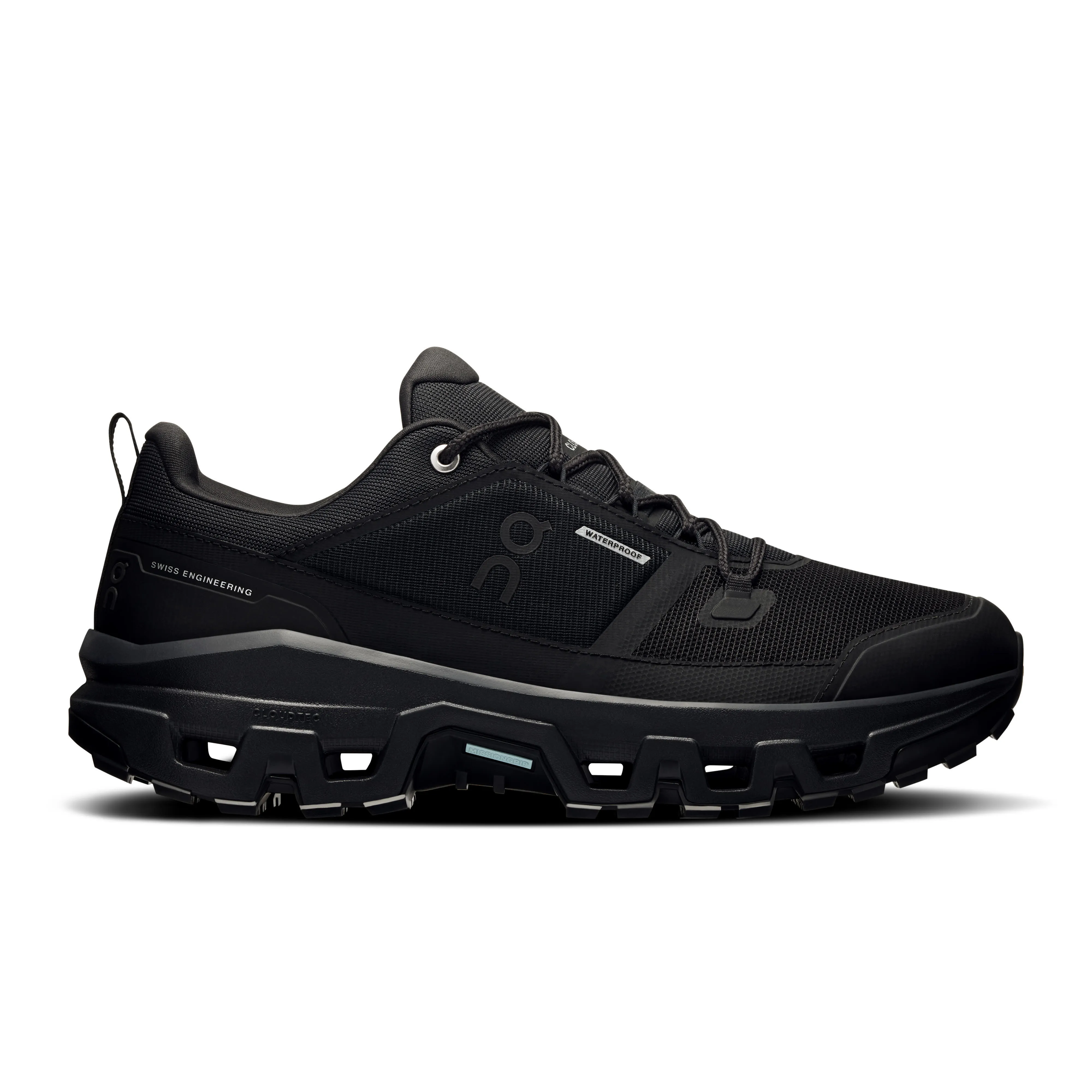 ON Cloudrock Low WP Trekkingschuhe Wanderschuhe Herren schwarz
