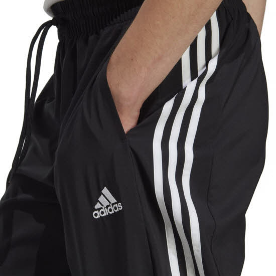 adidas M 3S WV E PT Herren Jogginghose Trainingshose schwarz