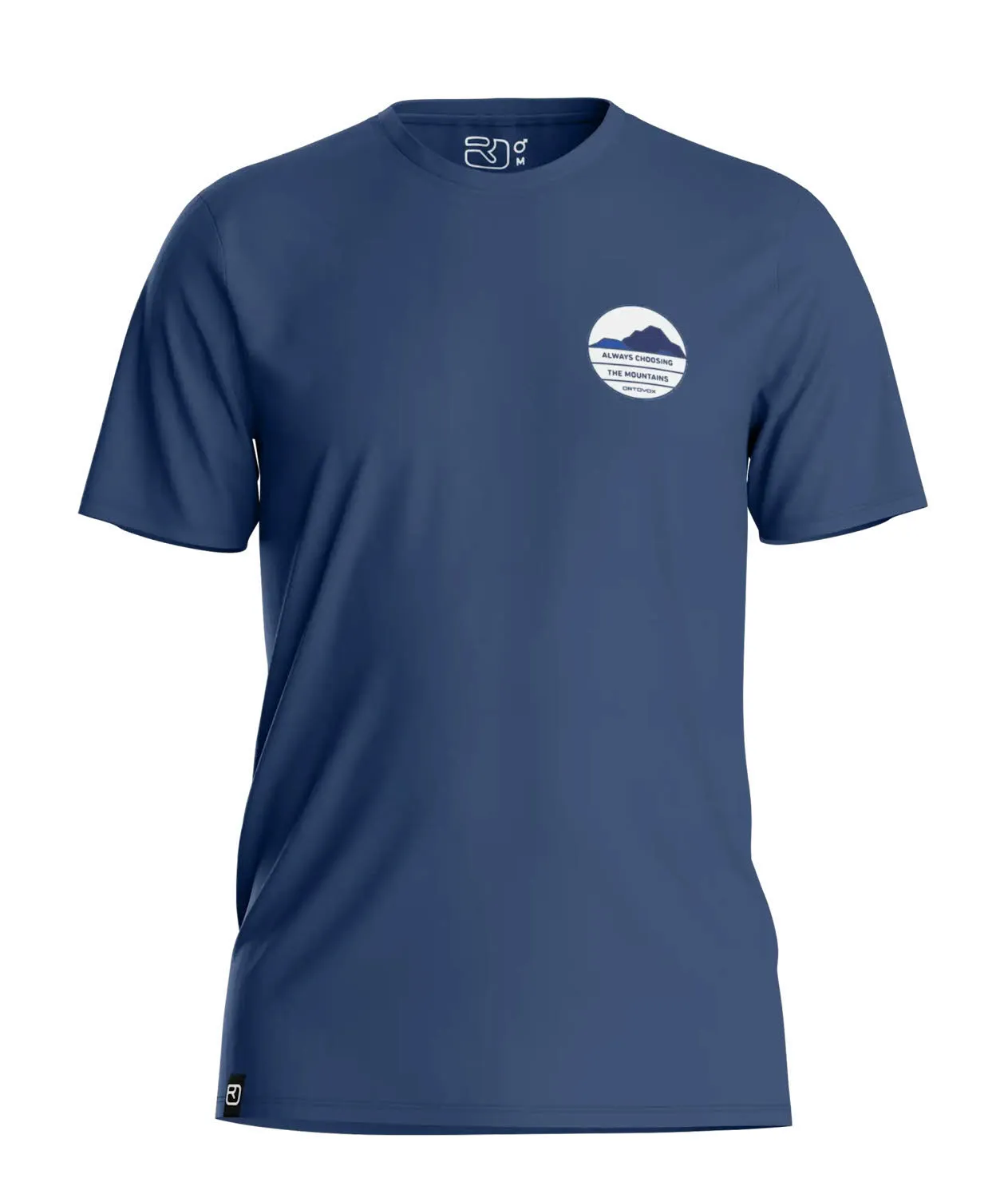 Ortovox 120 COOL TEC CHOOSE MTN TS Herren Funktionsshirt blue nunatak