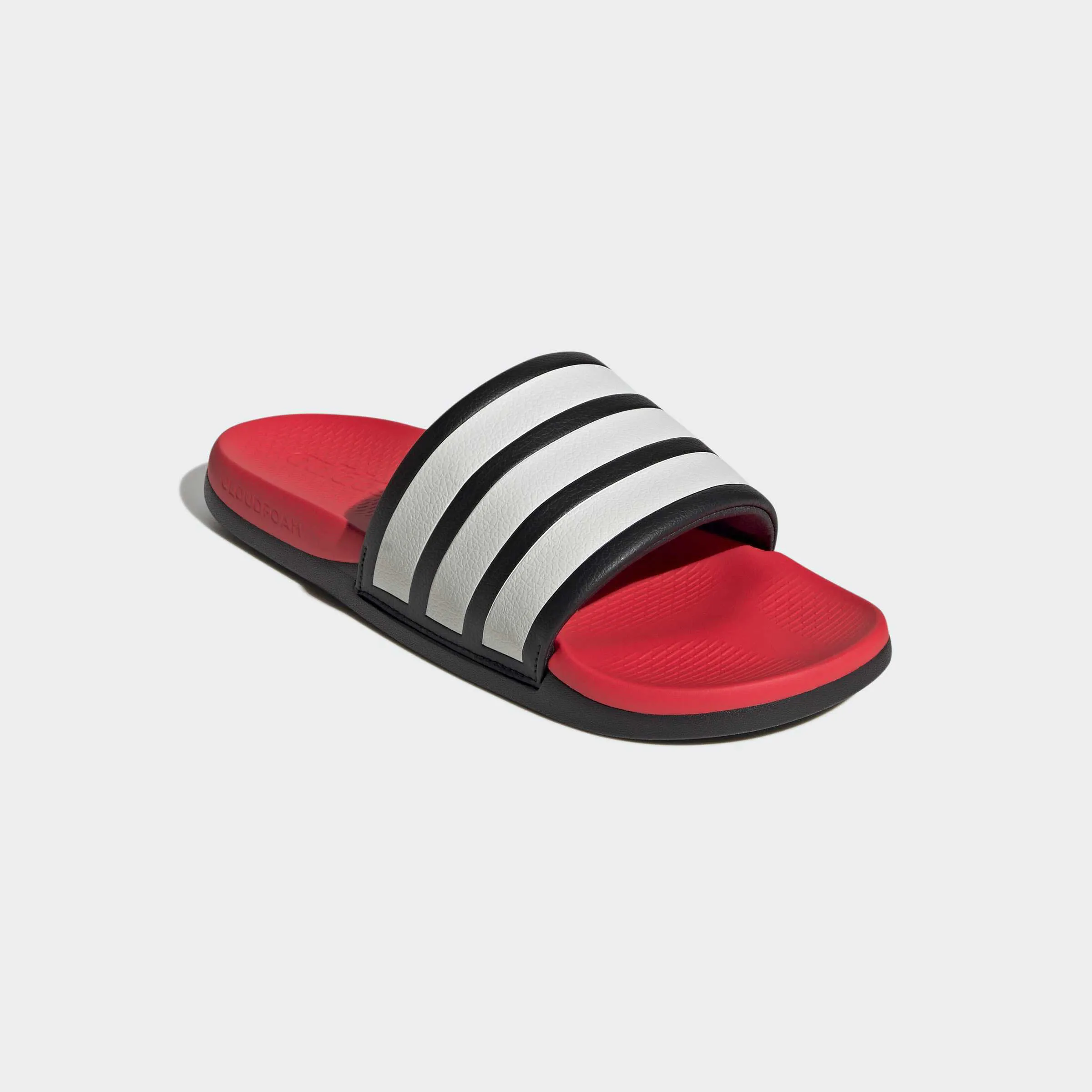 adidas ADILETTE COMFORT 2.0 Unisex Badelatschen schwar/rot/weiß