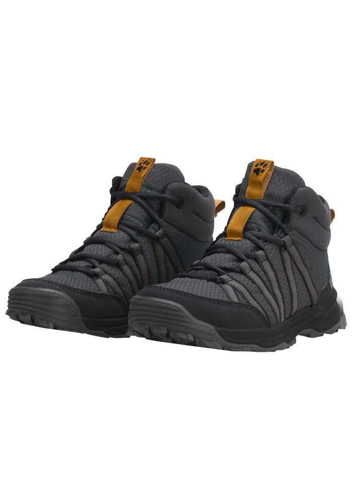 Jack Wolfskin WILD HIKE TEXAPORE MID Kinder Wanderschuhe Trekkingschuhe schwarz