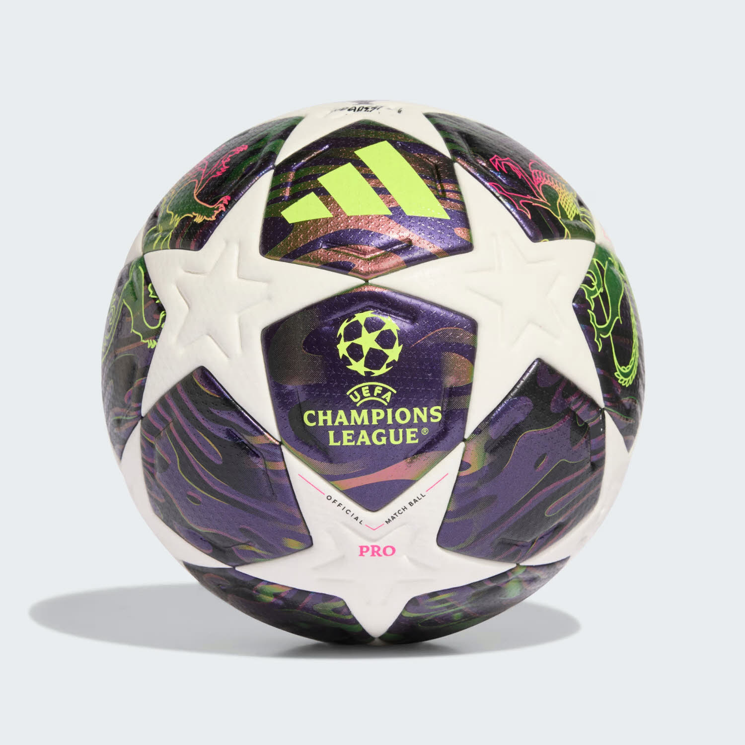 adidas UEFA CHAMPIONS LEAGUE FINAL PRO Fußball Matchball lila/weiß