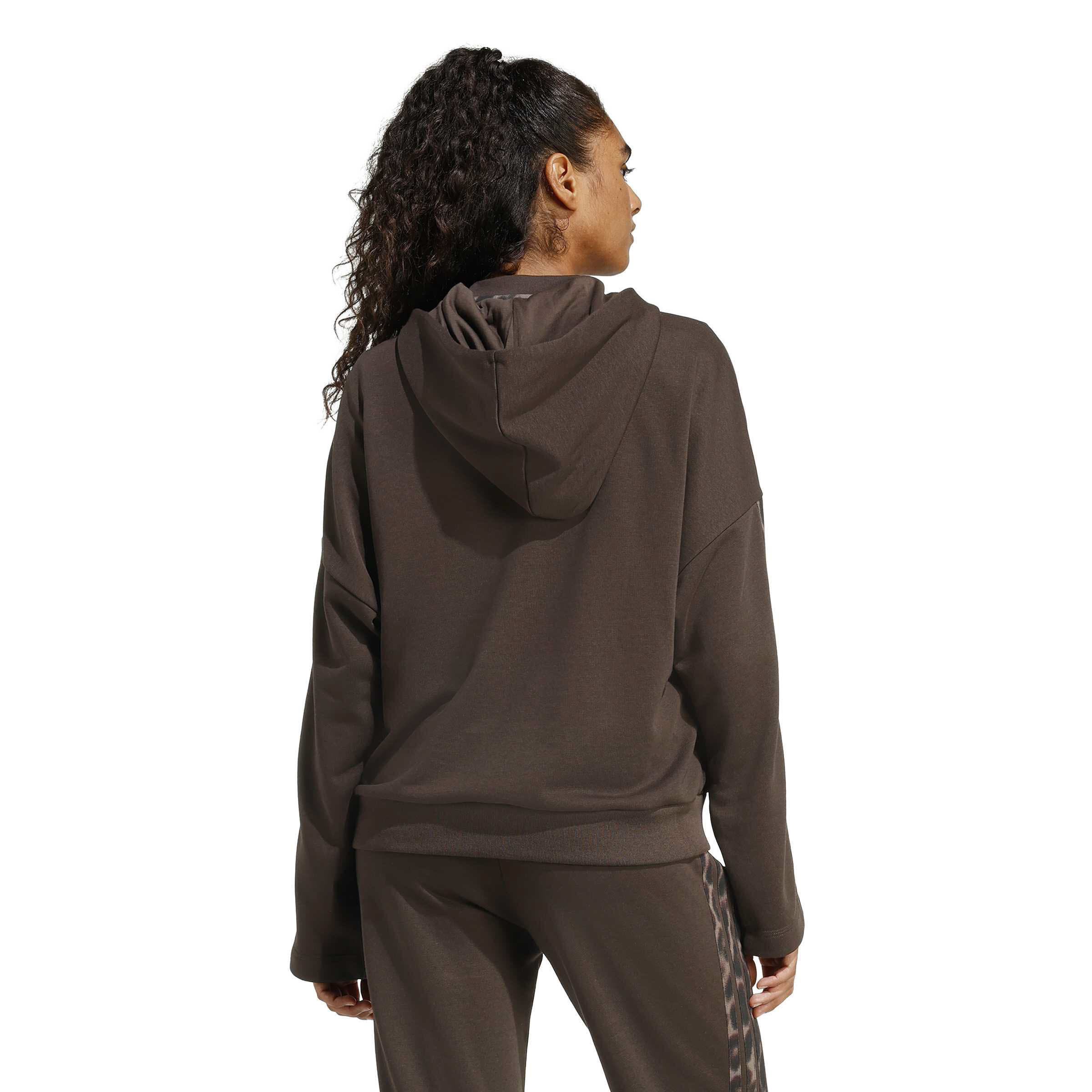adidas Aop Ft Hd Inf Damen Hoodie Kapuzenpullover braun