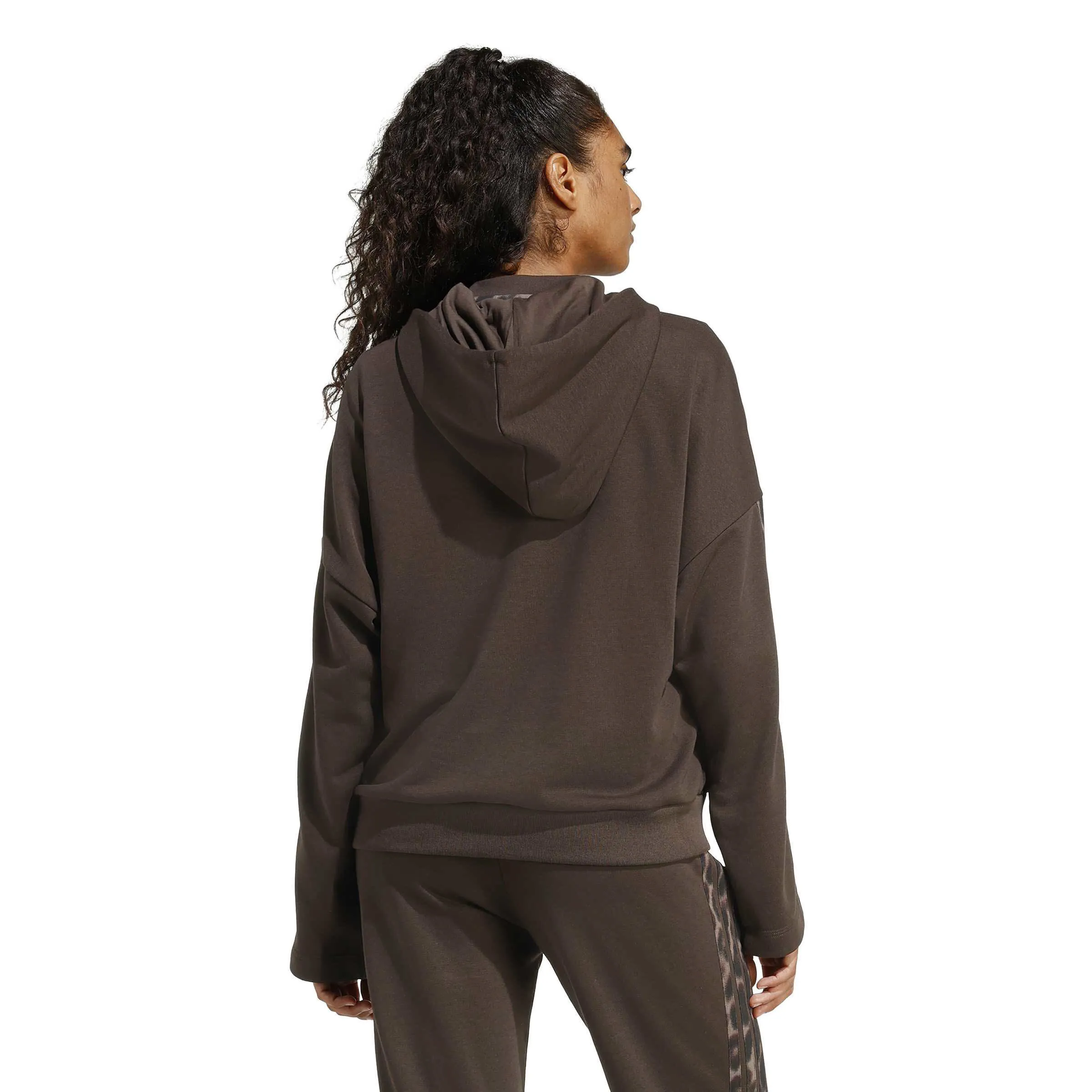 adidas Aop Ft Hd Inf Damen Hoodie Kapuzenpullover braun