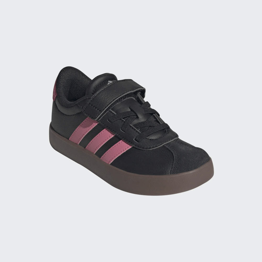 adidas VL COURT 3.0 EL C Mädchen Kinder Sneaker Freizeitschuhe schwarz-pink