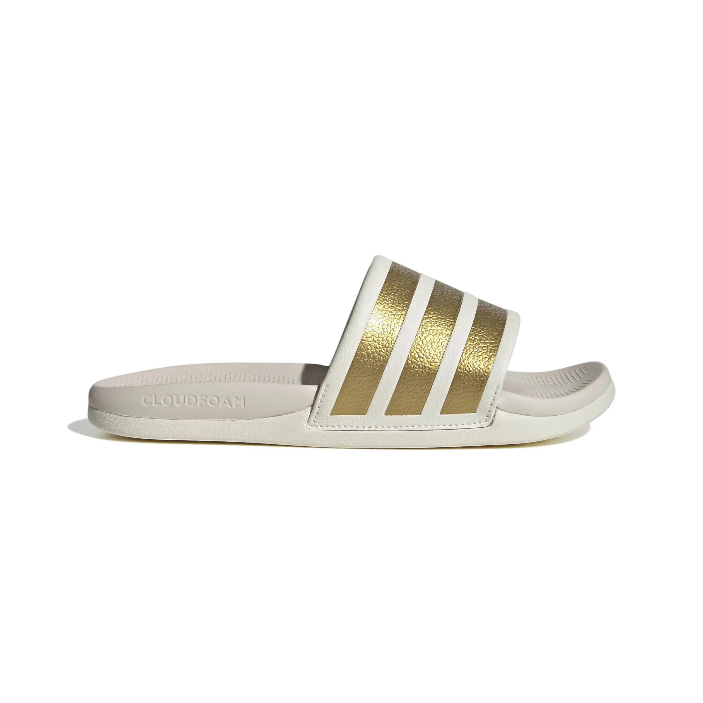 adidas ADILETTE COMFORT 2.0 Damen Badelatschen weiß/gold