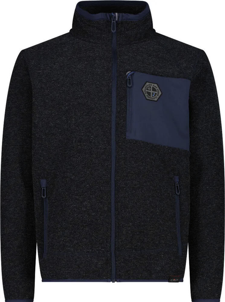 CMP MAN Jacket Herren Fleecejacke blau