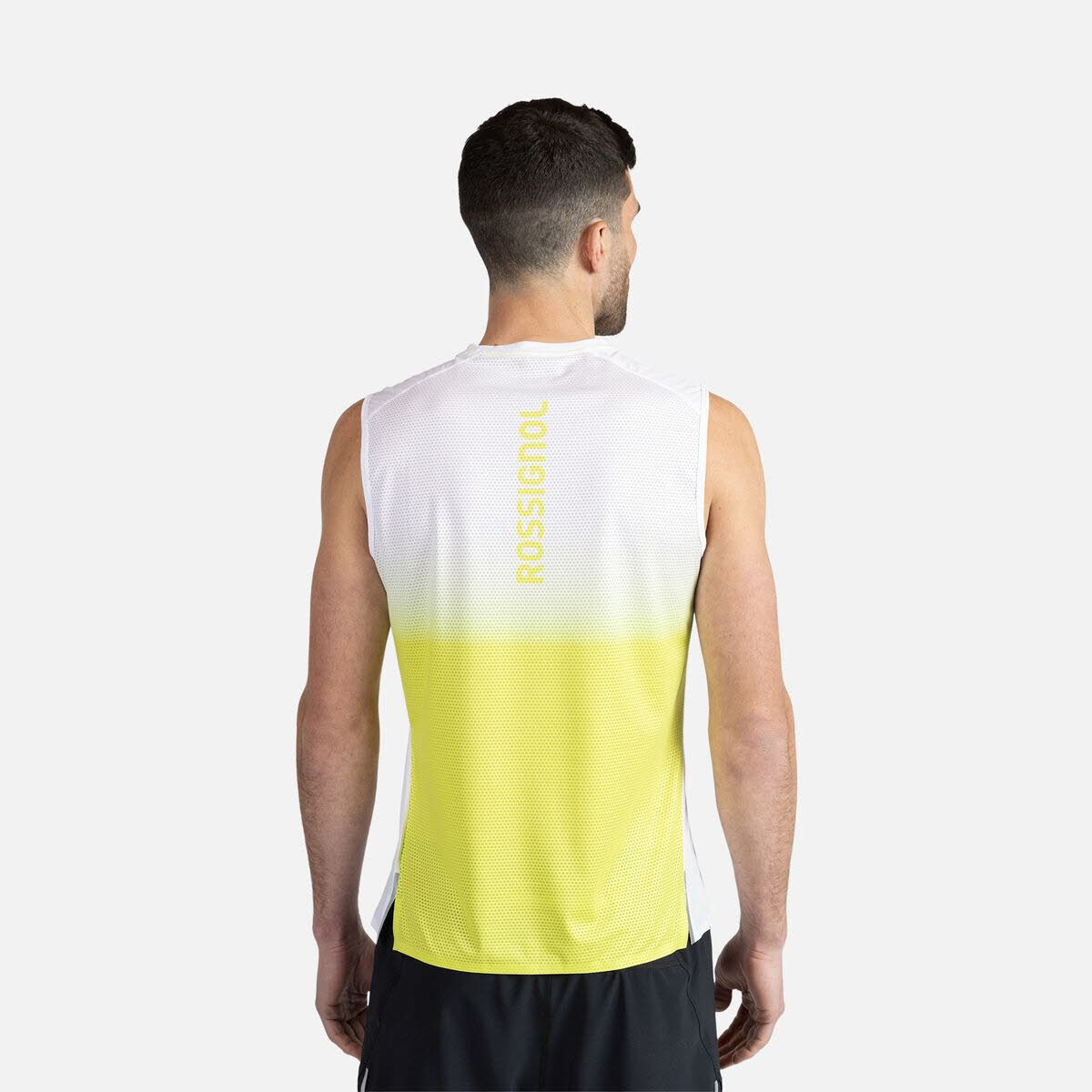 Rossignol Sapa Trail Running Tanktop Lauftop Herren weiß gelb