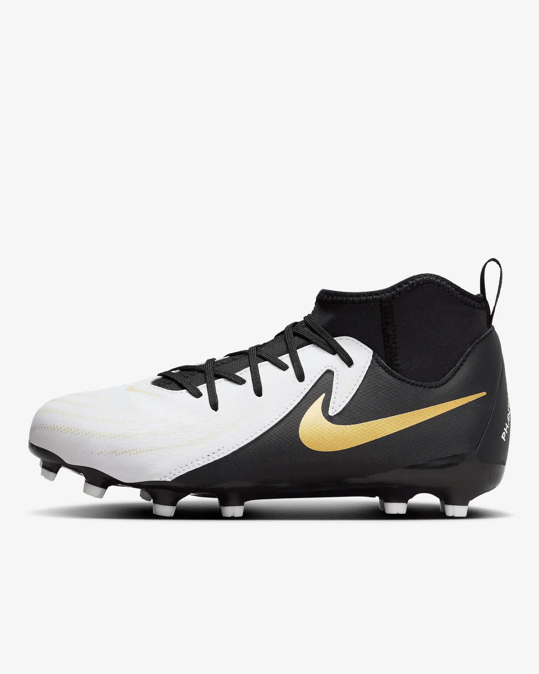 Nike Jr. Phantom Luna 2 Academy Fußballschuh high-top Rasen Kinder weiß schwarz