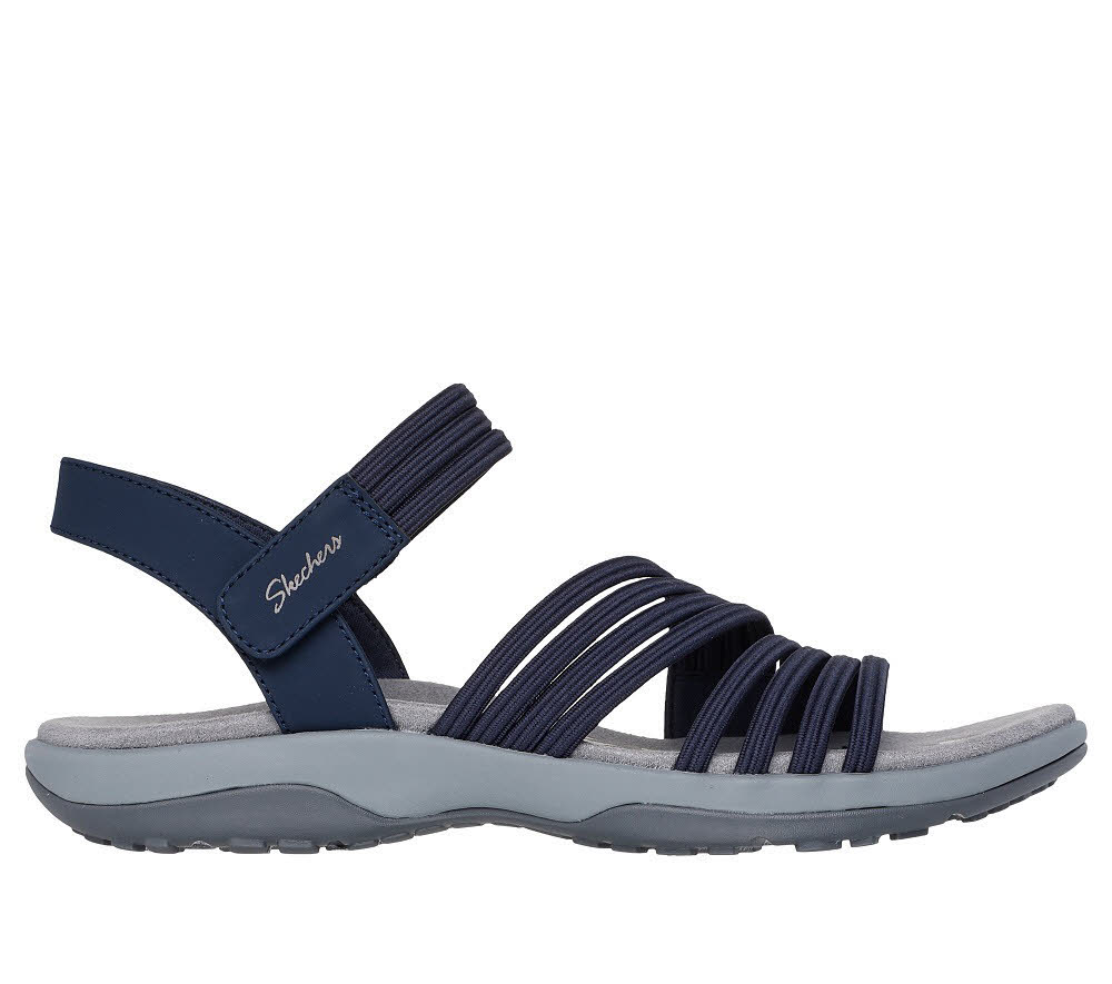 Skechers REGGAE SLIM - COFFEE RUN Damen Trekkingsandalen Sandalen blau