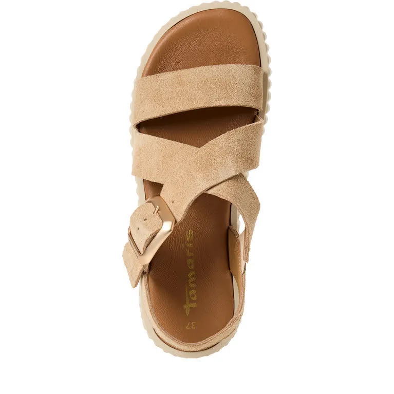 Tamaris Damen Sandale beige