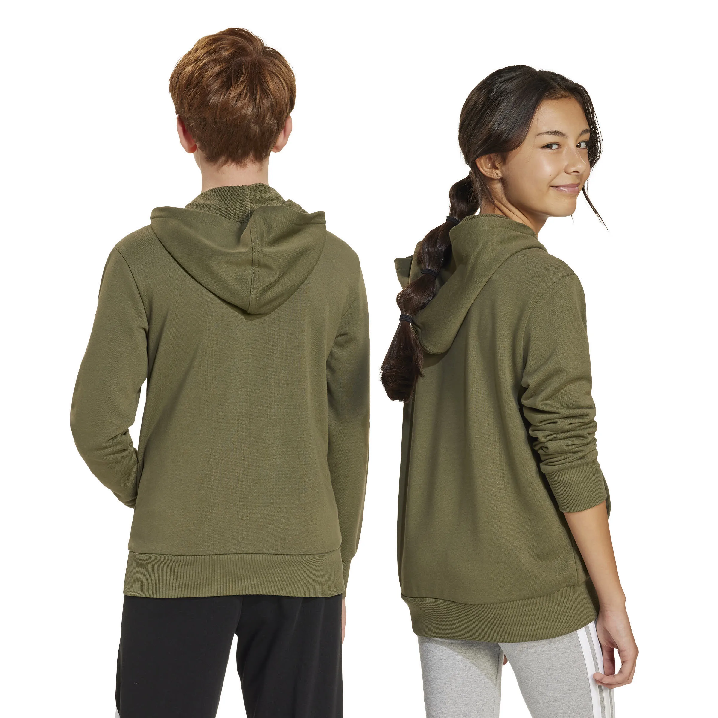 adidas Essentials Kinder Hoodie grün/schwarz