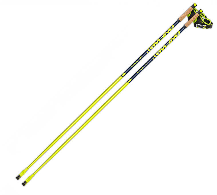 One Way Team 19 MAG Nordic Walking Stöcke Outdoor walking Unisex gelb NEU