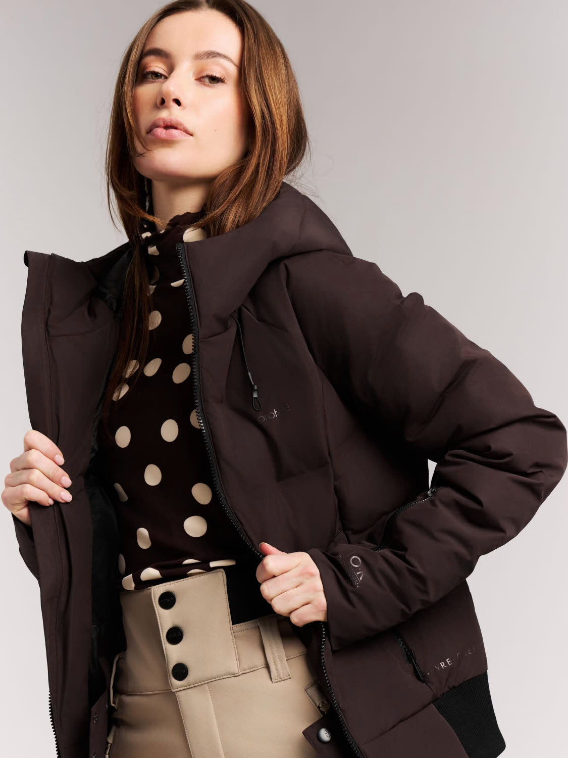 Protest PRTAlysumi Damen Skijacke Winterjacke braun