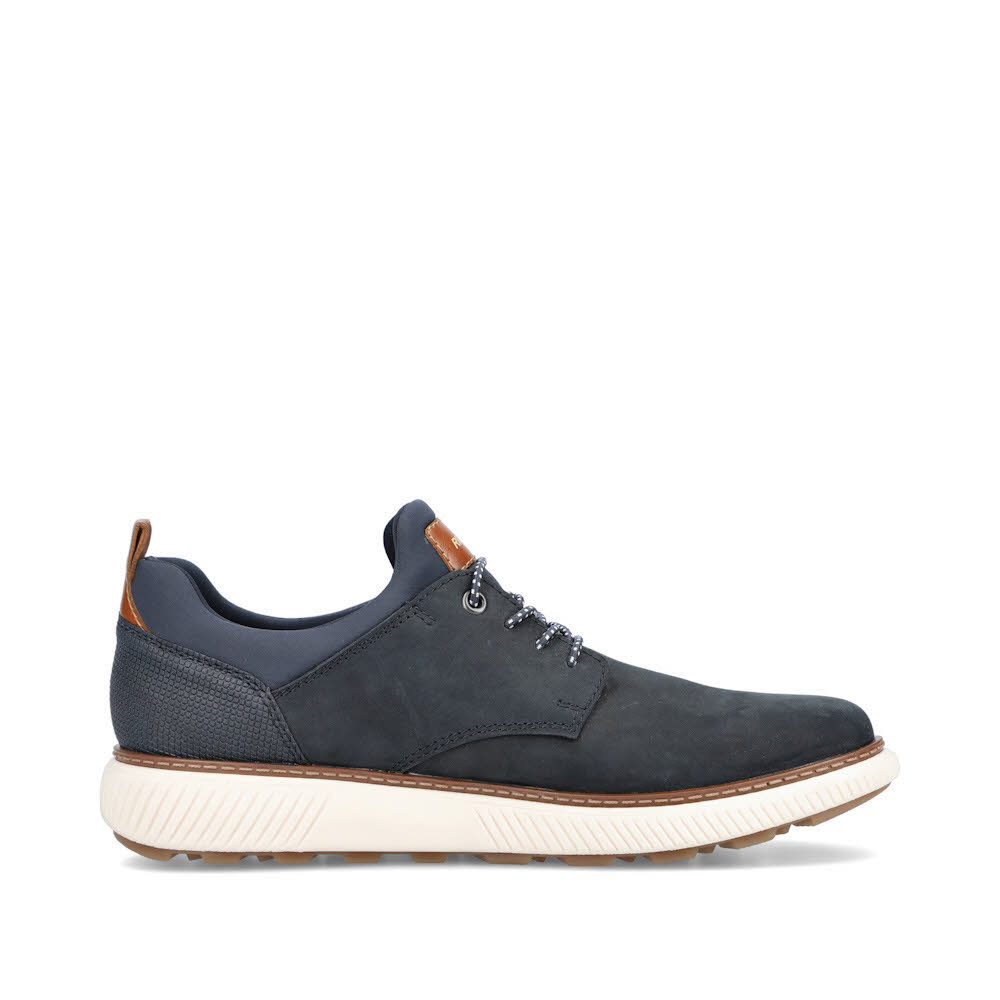 Rieker HWK Herren Halbschuhe Slipper blau