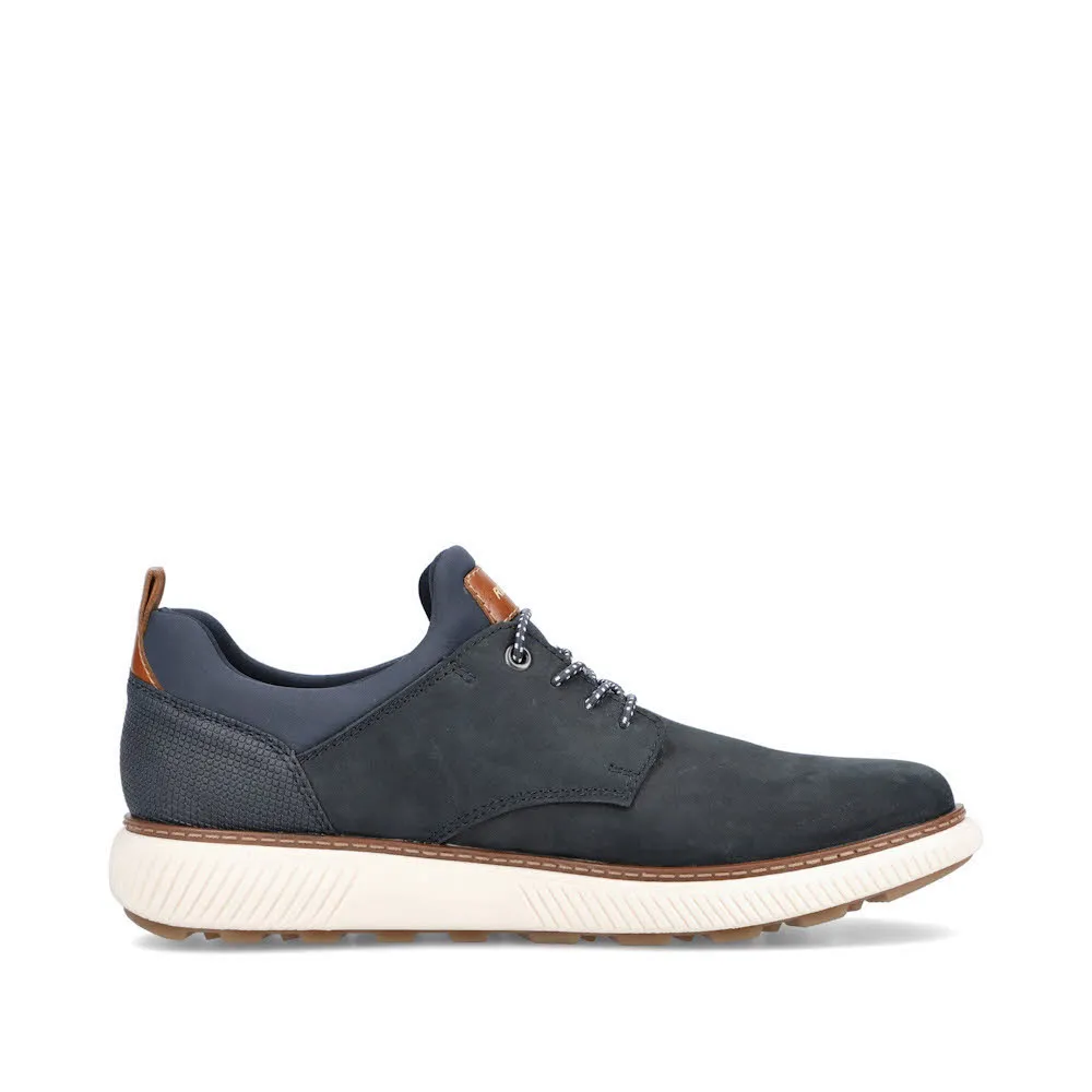 Rieker HWK Herren Halbschuhe Slipper blau