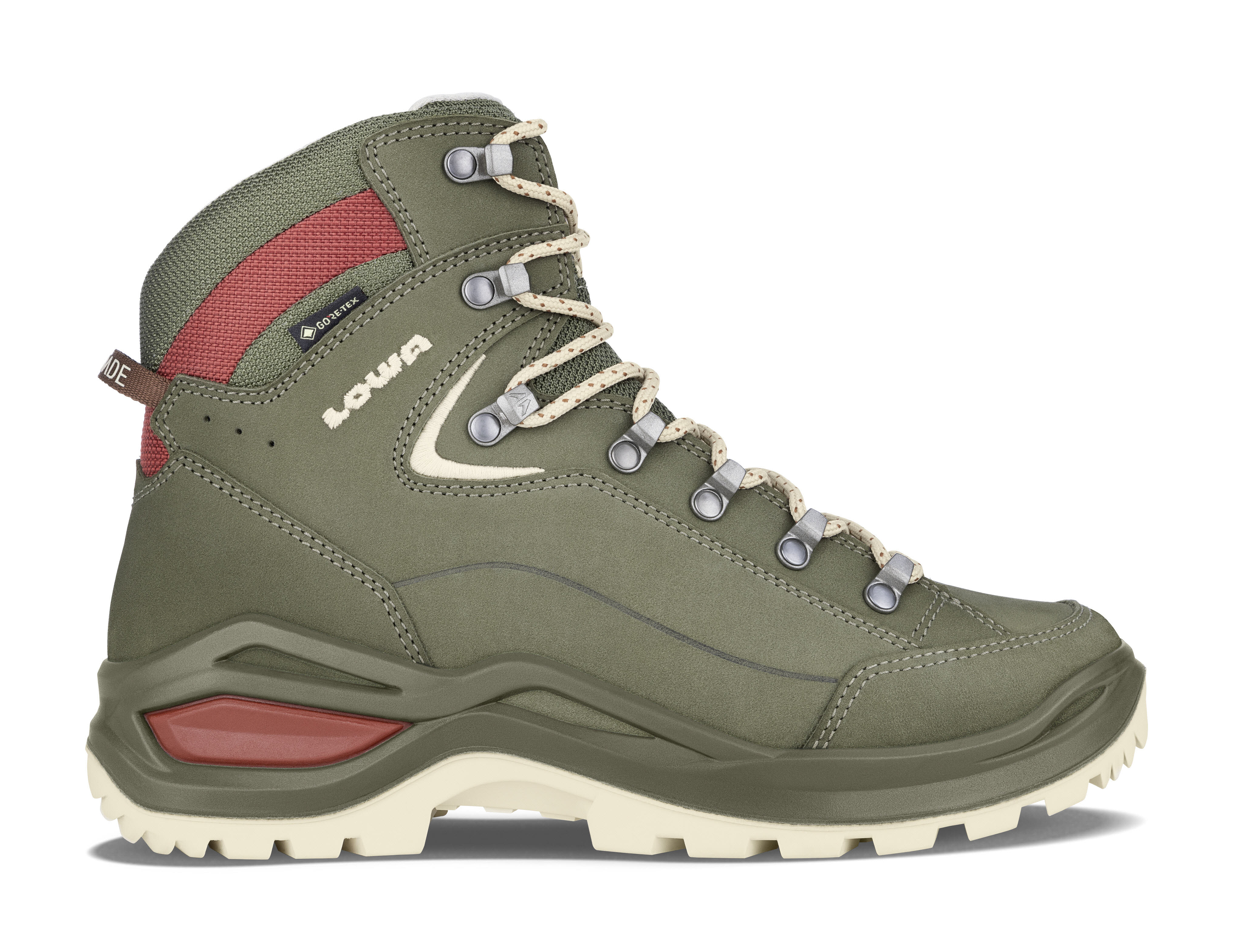 Lowa RENEGADE EVO GTX MID Ws Wanderschuh Trekkingschuh Damen hellgrün beige