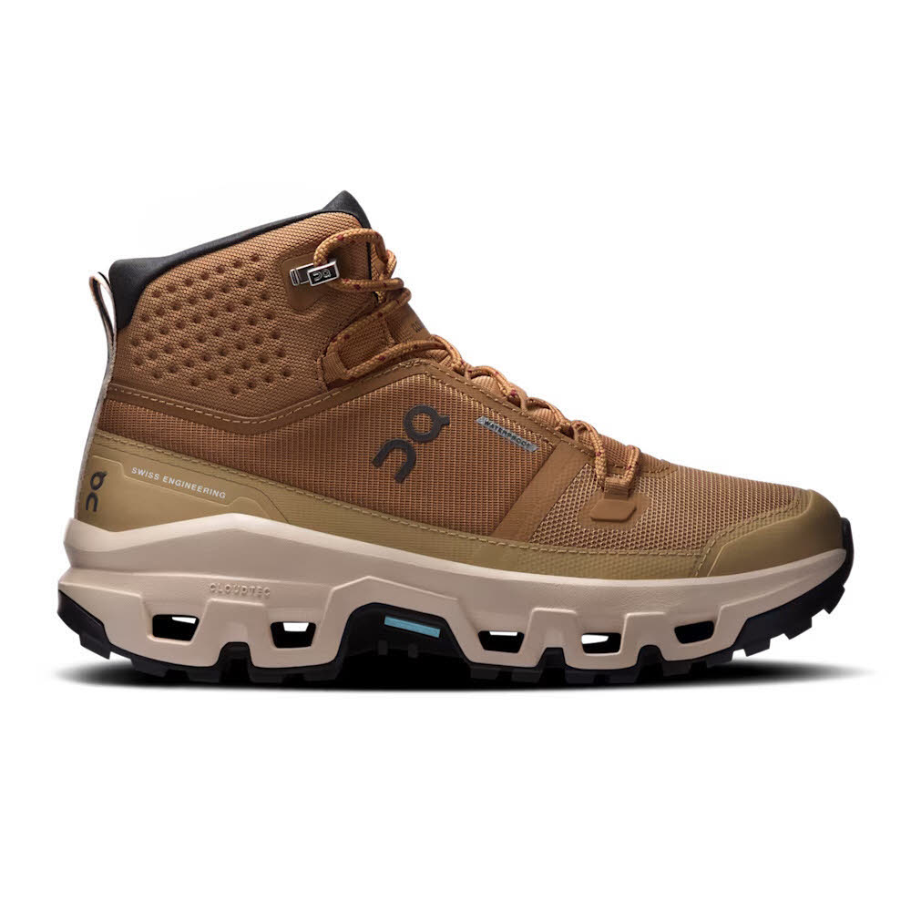 ON CLOUDROCK MID WP Damen Wanderschuhe Trekkingschuhe Mid sphinx/sand