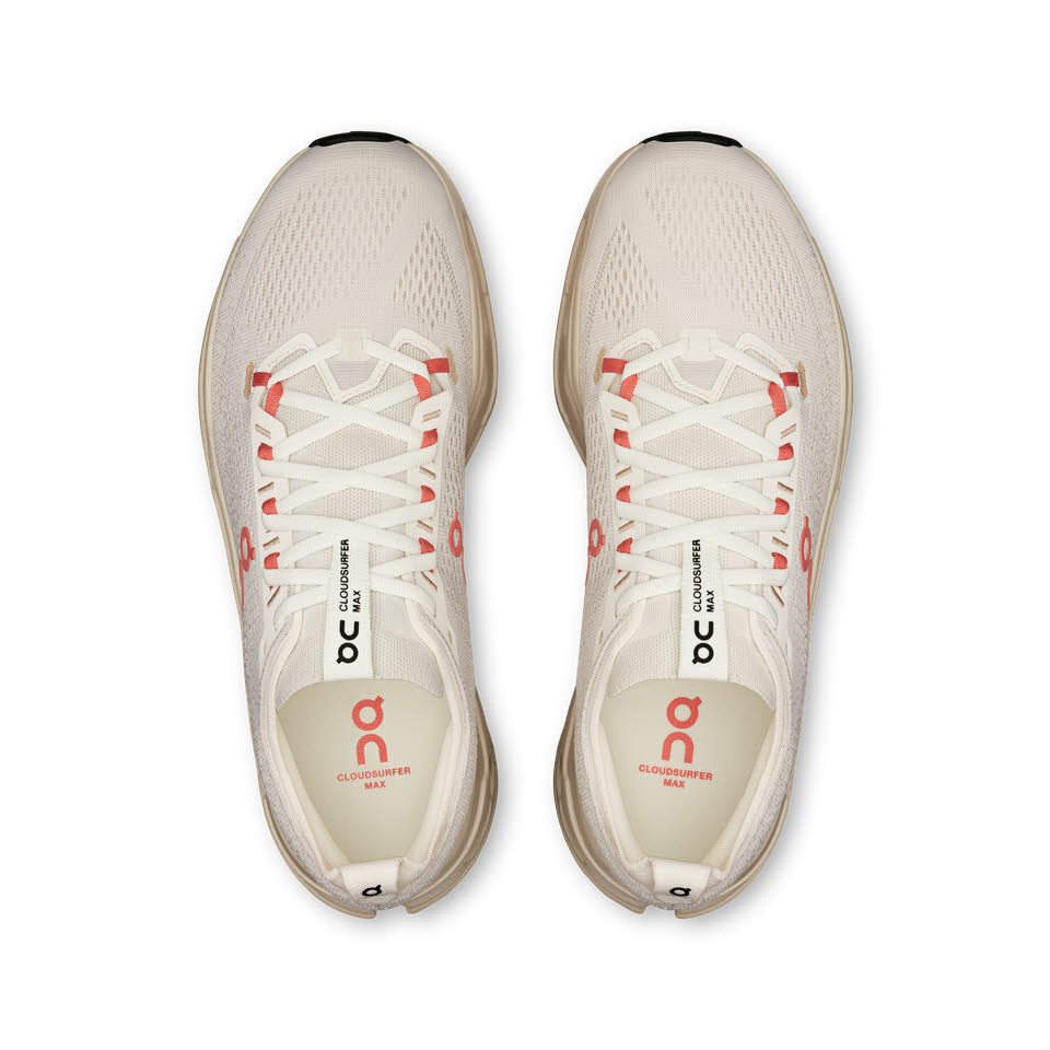 ON CLOUDSURFER MAX Damen Laufschuhe Joggingschuhe ivory/salmon