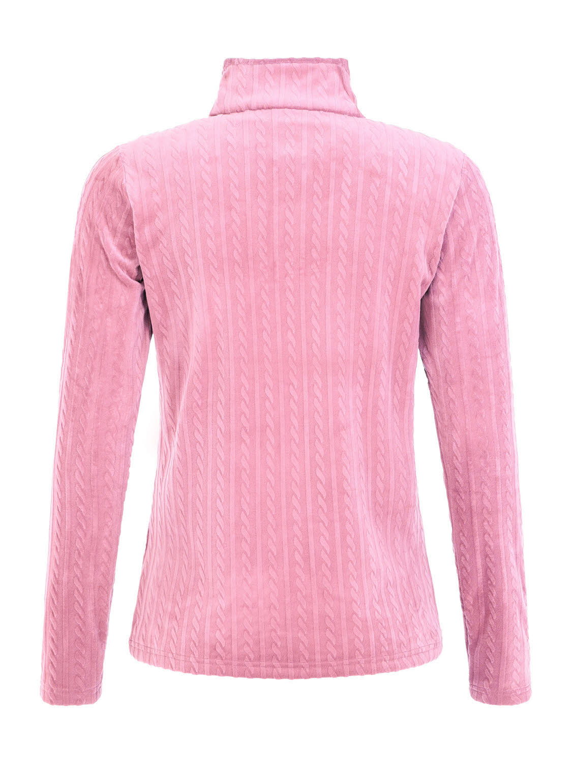 Protest PRTRefuzzy 1/4 zip active top Rollkragenpulli Damen rosa