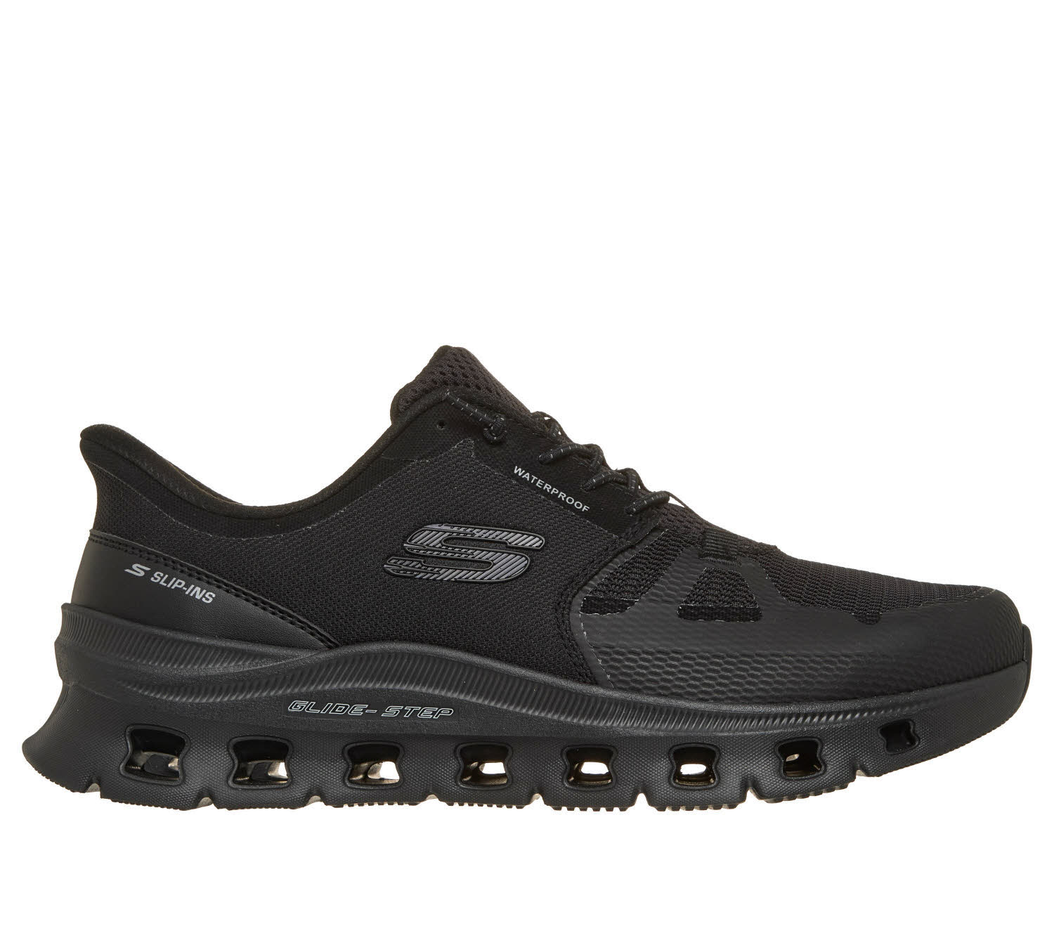 SKECHERS GLIDE-STEP PRO - RAINPARTNER Herren Slipper Sneaker modisch schwarz