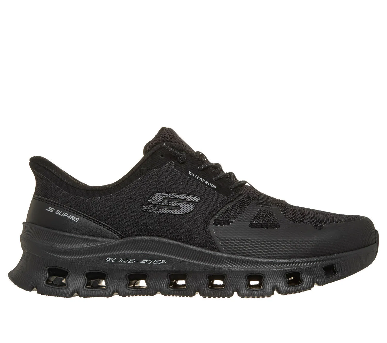 SKECHERS GLIDE-STEP PRO - RAINPARTNER Herren Slipper Sneaker modisch schwarz