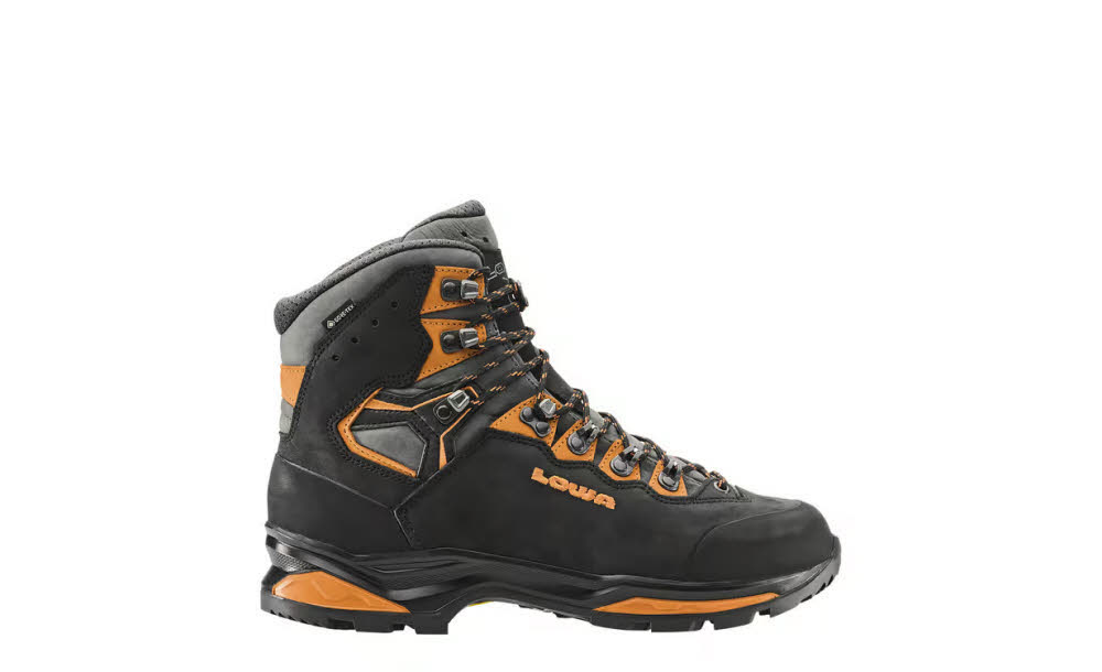 Lowa CAMINO EVO GTX Herren Wanderschuhe Trekkingschuhe High schwarz/orange