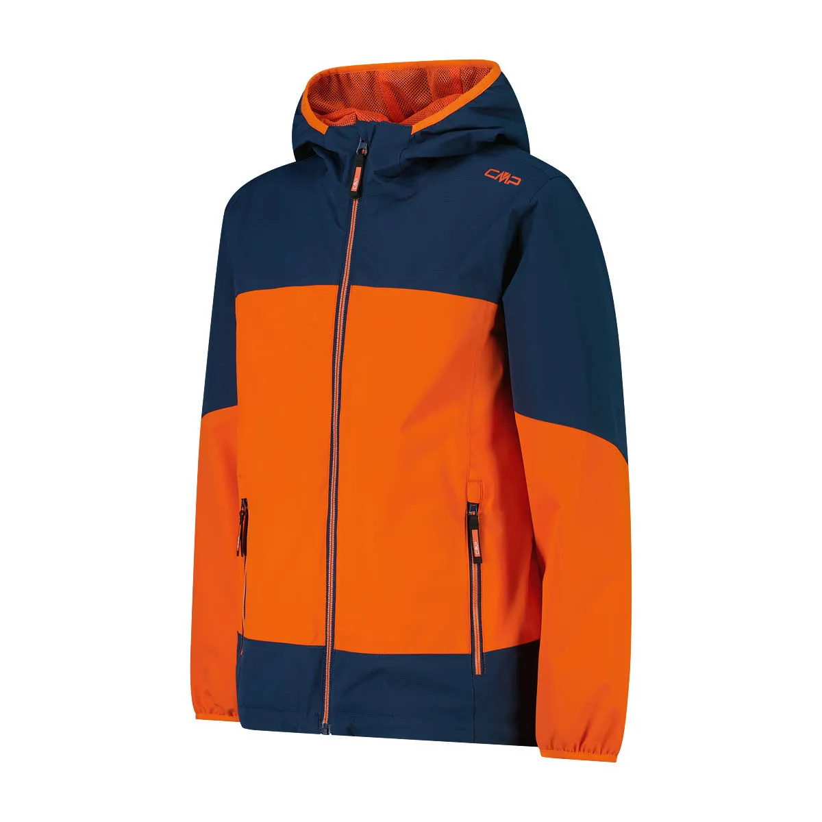 CMP KID JACKET FIX HOOD Jungen Outdoorjacke Allwetterjacke midnight/carrot