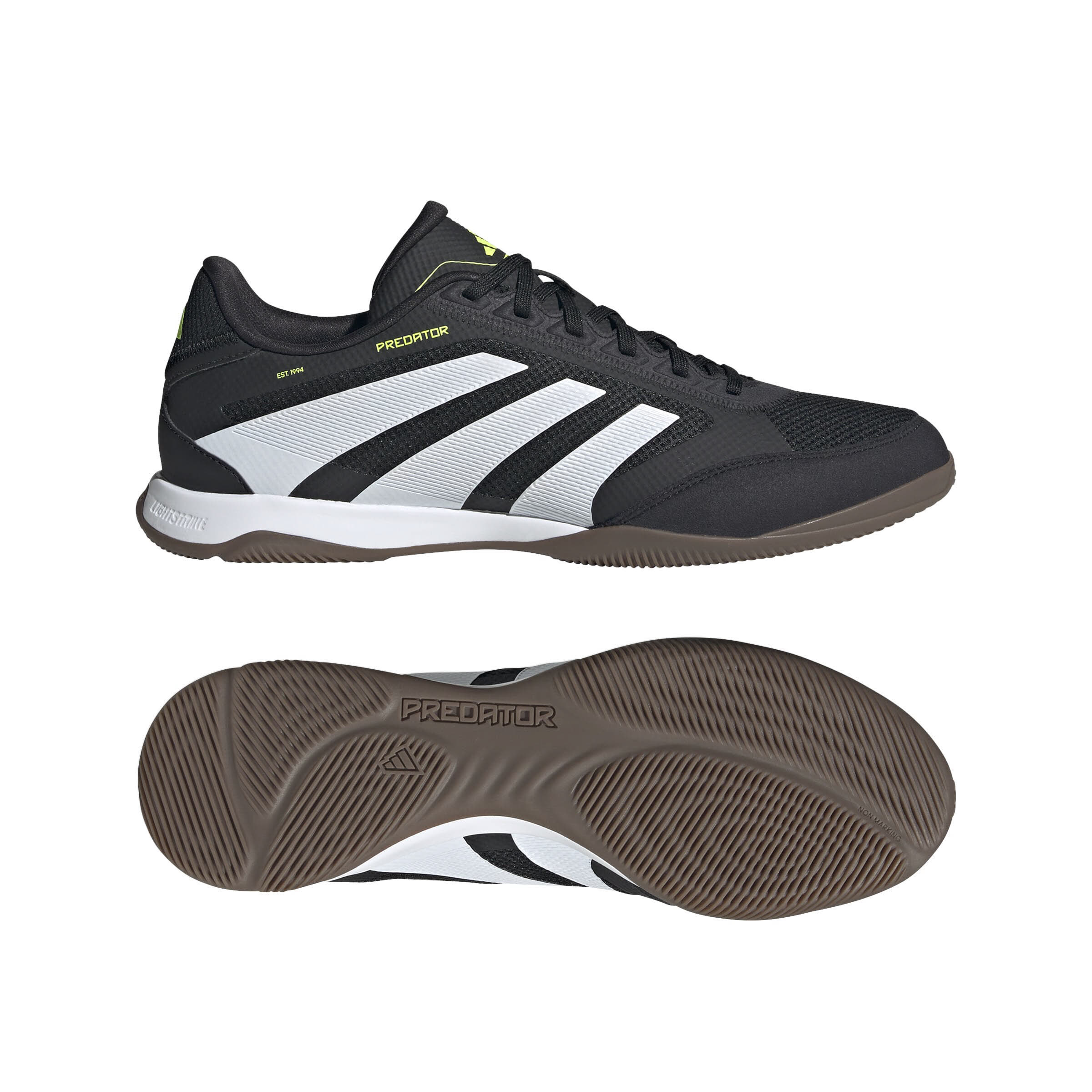 adidas PREDATOR LEAGUE IN Unisex Fußballschuhe Hallenschuhe cblack/ftwwht/luclem