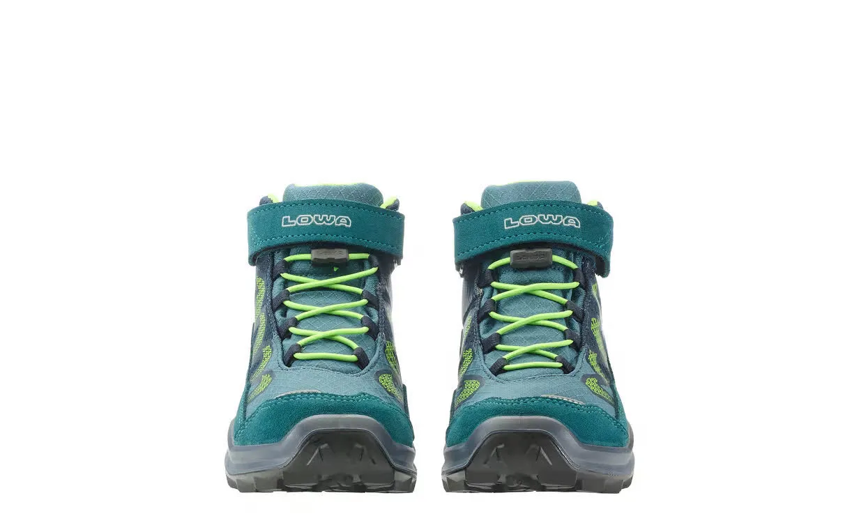 Lowa MADDOX PRO GTX MID VC JR Kinder Wanderschuhe Trekkingschuhe petrol/limone