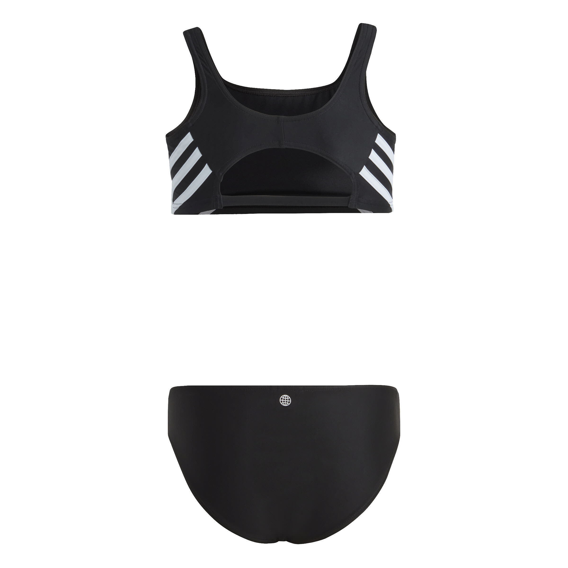 adidas 3-Streifen Bikini Kinder Mädchen schwarz