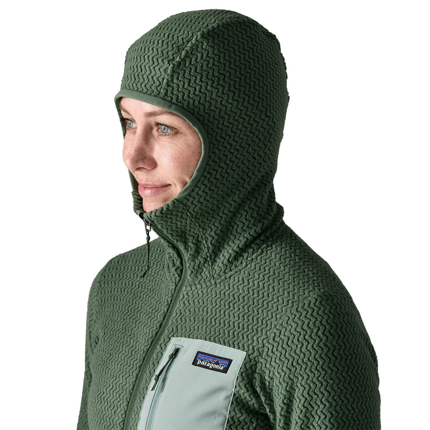 Patagonia R1 Air Full-Zip Hoody Damen Fleeceweste canopy green