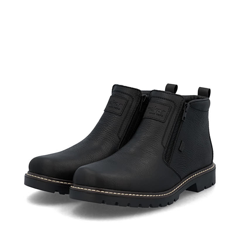 Rieker Herren Stiefel Kurzstiefel schwarz