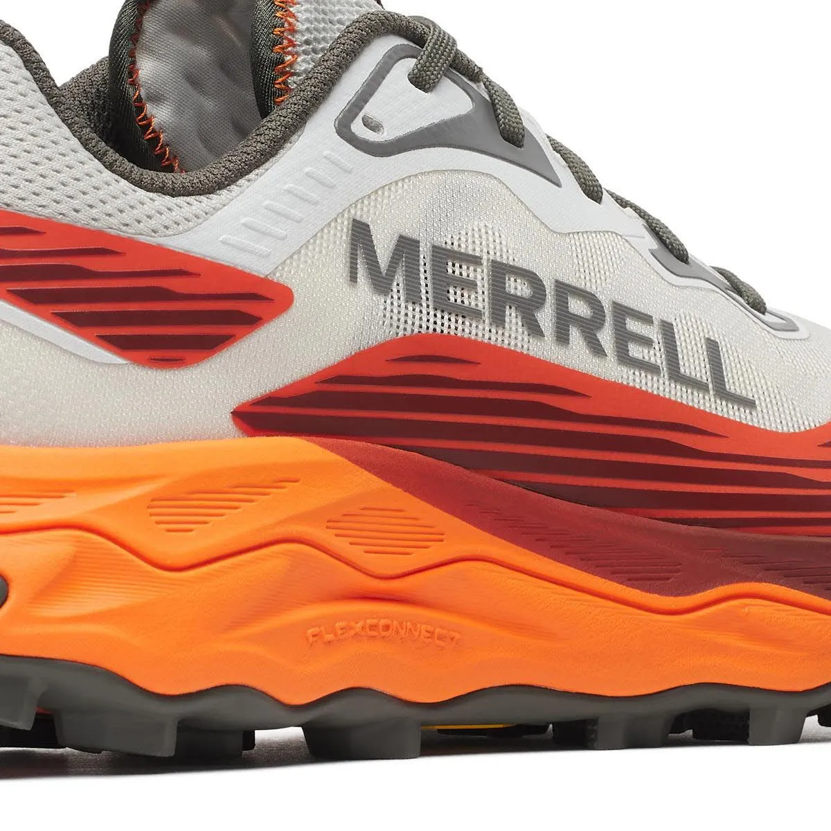 Merrell AGILITY PEAK 6 Herren Laufschuhe Trailrunningschuhe weiß/rot/orange