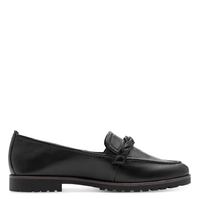 Tamaris Women Slip-on Damen Slipper Leder schwarz