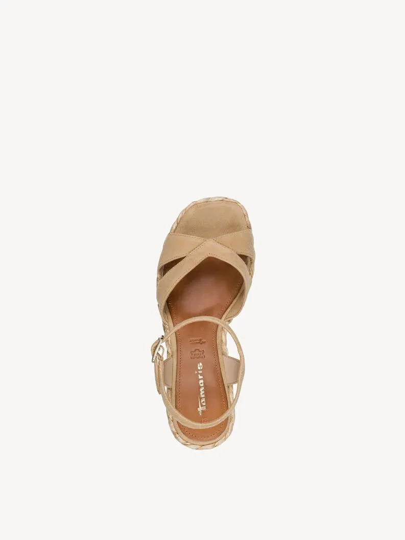 Tamaris Damen Sandale Sandaletten braun